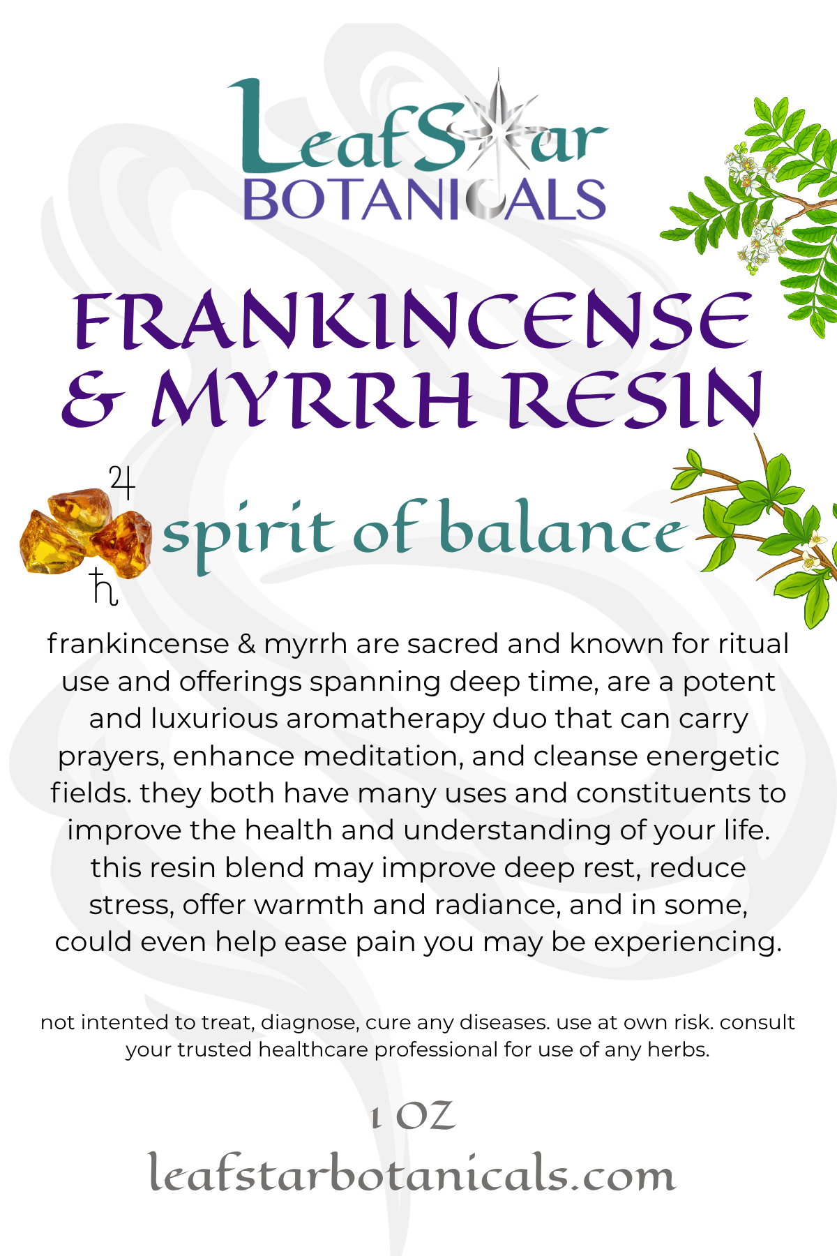 FRANKINCENSE & MYRRH RESIN