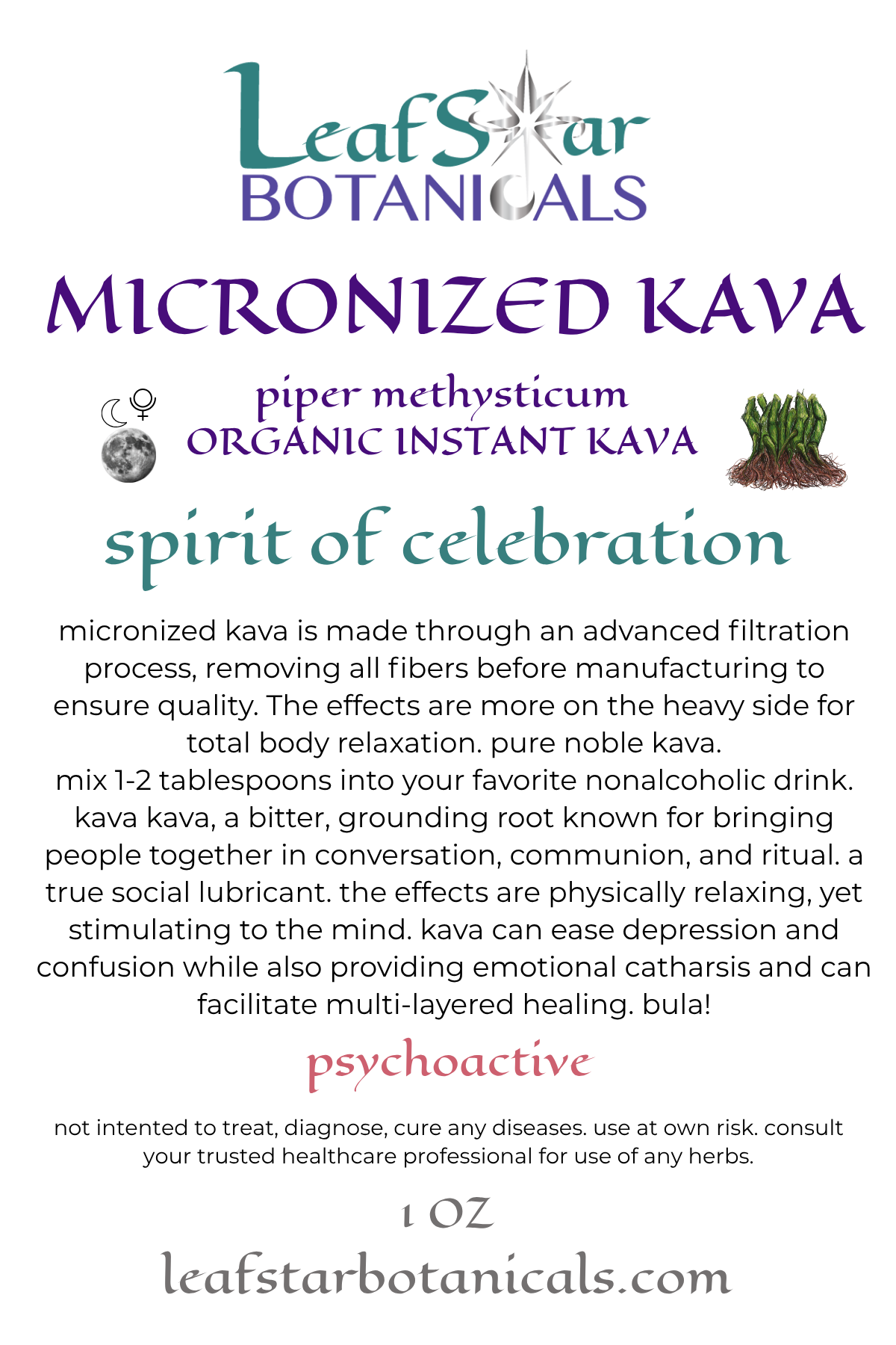 MICRONIZED KAVA KAVA
